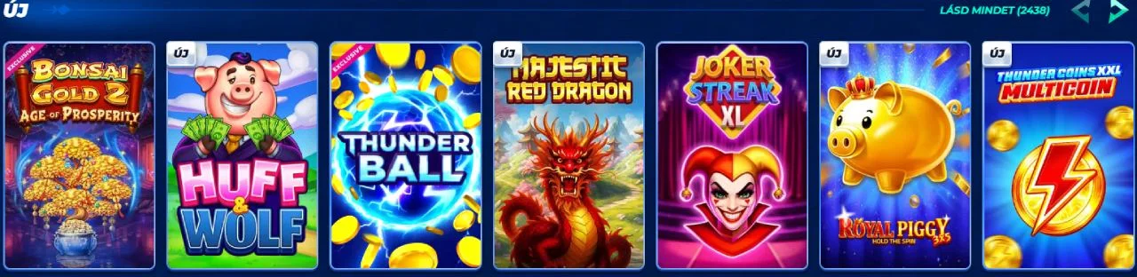 BassBet casino játékok